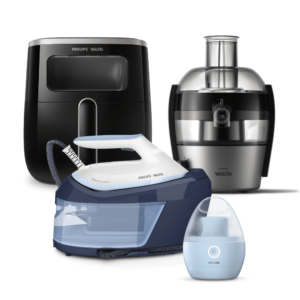 Kit Premium Walita Airfyer com Visor + PerfectCare + Juicer + Papa Bolinhas Recarregável