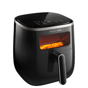 Outlet - Fritadeira Airfryer Com Visor E Painel Digital 5,6L Philips Walita 1700W - HD9257