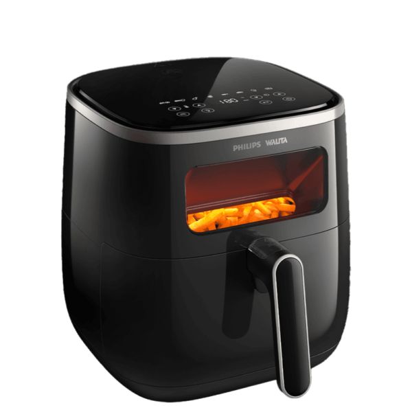 Outlet - Fritadeira Airfryer Com Visor E Painel Digital 5,6L Philips Walita 1700W - HD9257