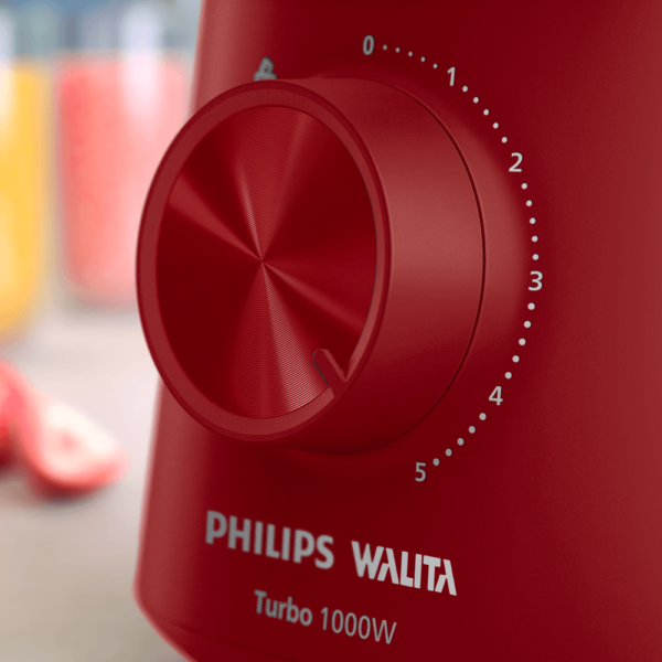Liquidificador Série 3000 Turbo Vermelho Philips Walita 1000W - HR2270 - Image 5