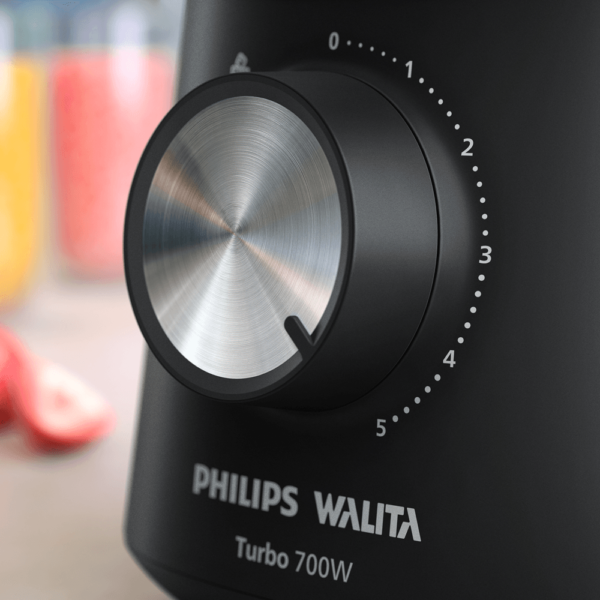 Liquidificador Série 3000 Turbo Jarra de Vidro Preto Philips Walita 700W - HR2272 - Image 5