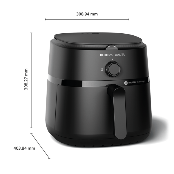Fritadeira Airfryer Série 1000 XL Philips Walita Preta 1700W - NA130 - Image 5