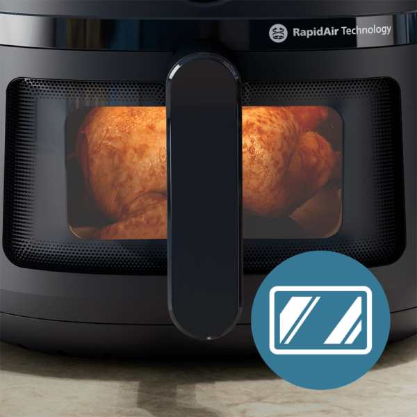 Fritadeira Airfryer Digital Série 2000 XL Philips Walita Preta 1700W - NA230 - Image 5