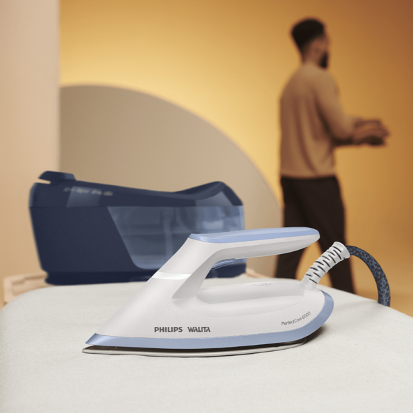 Ferro de Passar PerfectCare Série 6000 Philips Walita Azul - PSG6026 - Image 5