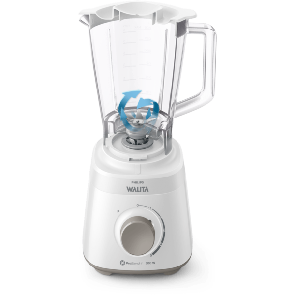 Liquidificador Daily Turbo Jarra Inquebrável Philips Walita Branco 700W - RI2113 - Image 4