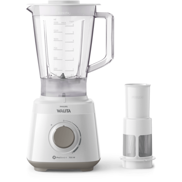 Liquidificador Daily Turbo Jarra Inquebrável Philips Walita Branco 700W - RI2113 - Image 2
