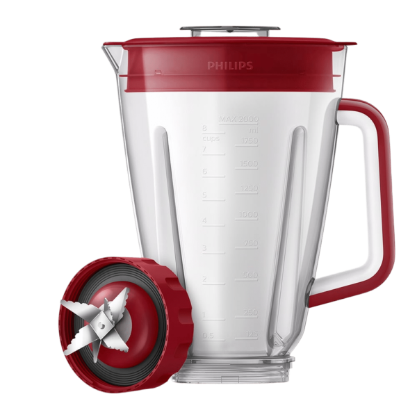 Liquidificador Série 5000 Jarra San Philips Walita Vermelho 1200W - RI2240 - Image 3