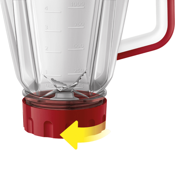 Liquidificador Série 5000 Jarra San Philips Walita Vermelho 1200W - RI2242 - Image 3