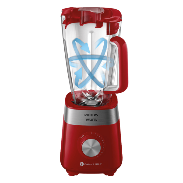Liquidificador Série 5000 Jarra San Philips Walita Vermelho 1200W - RI2242 - Image 2