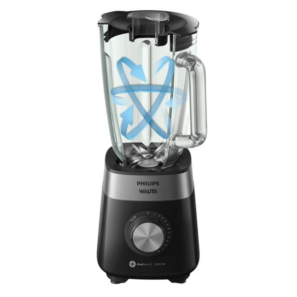 Liquidificador Série 5000 Jarra Vidro Philips Walita Preto 1200W - RI2242 - Image 2