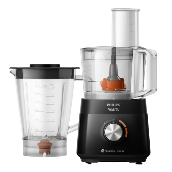 Multiprocessador PowerChop 750 Plus Philips Walita Preto 750W + 6 acessórios inclusos - RI7302 - Image 2