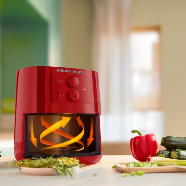 Fritadeira Airfryer Série 3000 Philips Walita Vermelha 1400W - RI9201 - Image 4