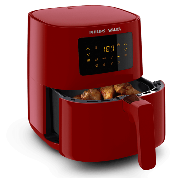 Fritadeira Airfryer Digital Série 3000 Philips Walita Vermelha 1400W - RI9252 - Image 2