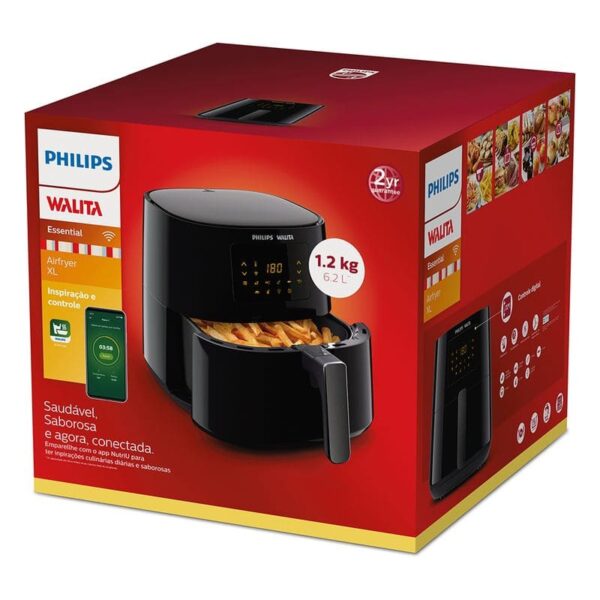 Fritadeira Airfryer Essential XL Conectada Philips Walita Preta 2000W - RI9280 - Image 5