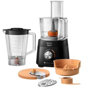 Multiprocessador PowerChop 750 Plus Philips Walita Preto 750W + 6 acessórios inclusos - RI7302
