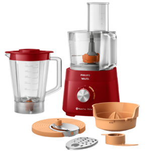 Multiprocessador PowerChop 750 Plus Philips Walita Vermelho 750W + 6 acessórios inclusos - RI7302